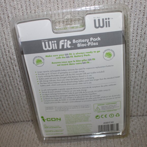 3/$28❤️new Wii Fit Battery Pack For Nintendo Wii Fit Board ICON 700mAh ASD720 - Picture 5 of 5
